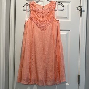 Coral, pink sundress